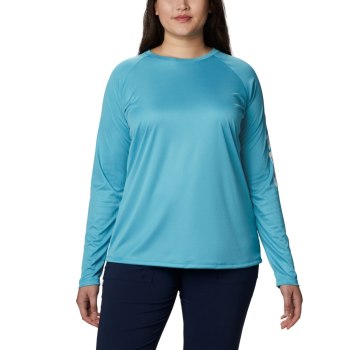 Columbia Tidal Heather Long Sleeve, Sudaderas Blancos Para Mujer | 509713-MVZ